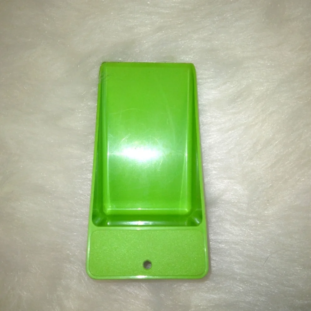 Vintage Tupperware Green Flat Bottom Wedge Flour/Sugar Canister Scoop